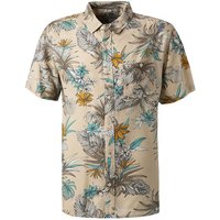 Quiksilver Herren Kurzarmhemd beige Viskose von Quiksilver