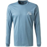 Quiksilver Herren Longsleeve blau Baumwolle von Quiksilver