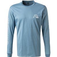 Quiksilver Herren Longsleeve blau Baumwolle von Quiksilver