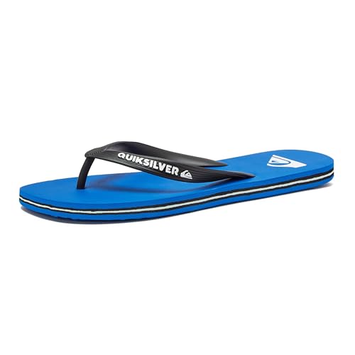 Quiksilver Herren MOLOKAI Flip-Flop, Schwarz / Blau / Schwarz, 37.5 EU von Quiksilver