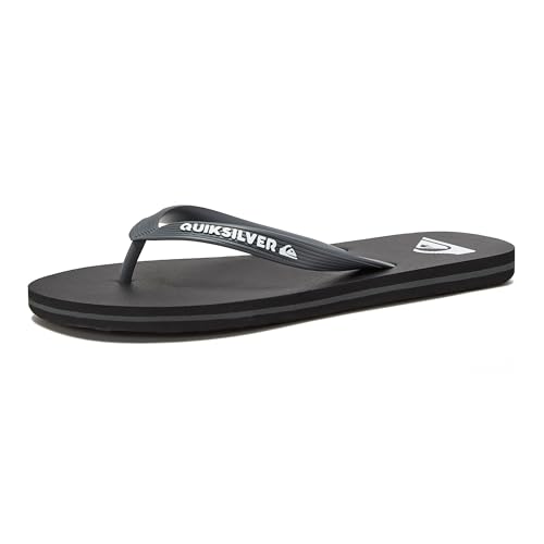 Quiksilver Herren Molokai 3-Punkt-Flip-Flop Sandale, schwarz 1, 47 EU von Quiksilver