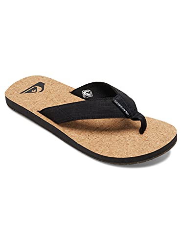 Quiksilver Herren Molokai Abyss Natural Flip-Flop, Black/Brown/Brown, 39 EU von Quiksilver