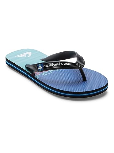 Quiksilver Herren Molokai Art II Youth. Sandale, Black/Blue/Blue, 35 EU von Quiksilver