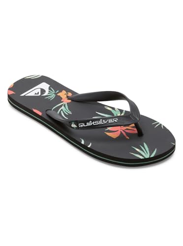 Quiksilver Herren Molokai Art II. Sandale, Black/ORANGE/Green, 39 EU von Quiksilver