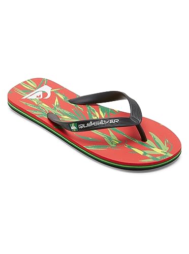 Quiksilver Herren Molokai Art II. Sandale, Black/RED/Black, 40 EU von Quiksilver