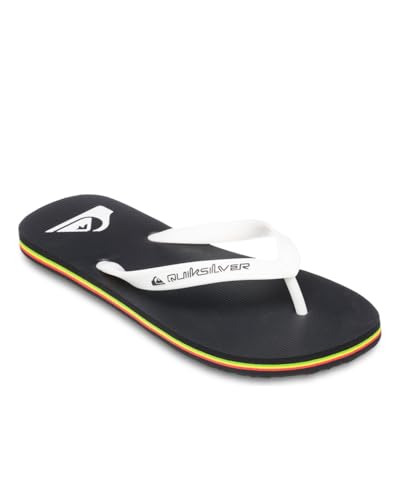 Quiksilver Herren Molokai Core Sandale, Black/Rasta, 43 EU von Quiksilver