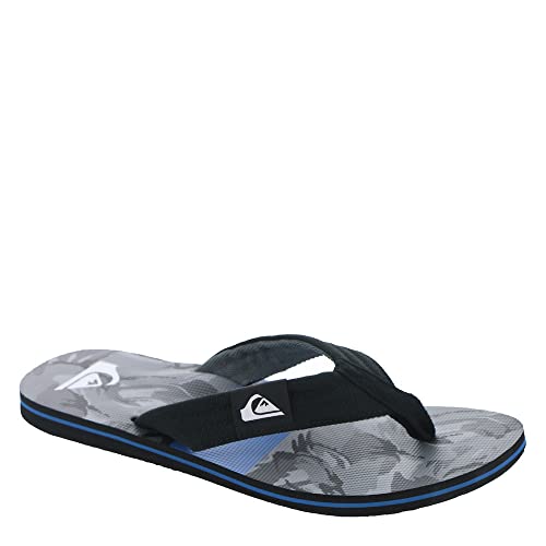 Quiksilver Herren Molokai Layback Ii 3-Punkt-Zehentrenner Flipflop, Schwarz/Schwarz/Grau, 47 EU von Quiksilver