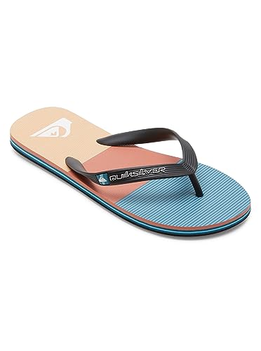 Quiksilver Herren Molokai Stripe. Sandale, Black/ORANGE/ORANGE, 39 EU von Quiksilver