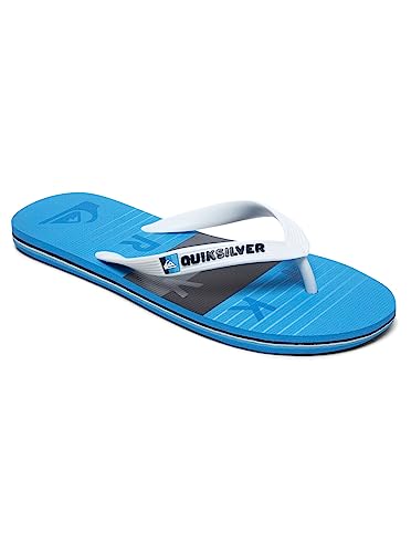 Quiksilver Herren Molokai Word Block - Flip-flops voor mannen Flip Flop, White Grey Blue, 40 EU von Quiksilver