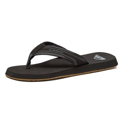 Quiksilver Herren Monkey Wrench Sandalen, Schwarz (Black/Black/Brown XKKC), 45 EU von Quiksilver