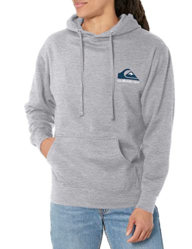 Quiksilver Herren Mw Logo Hoody Hooded Fleece Sweatshirt Pullover, Athletic Heather Rückenprint, XXX-Large von Quiksilver