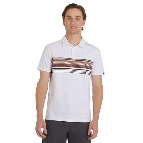 Quiksilver Herren-Poloshirt aus weichem Baumwoll-Jersey, kurzärmelig, Weiss/opulenter Garten, XX-Large Quiksilver Herren-Poloshirt aus weichem Baumwoll-Jersey, kurzärmelig, Weiss/opulenter Garten, XX-Large von Quiksilver