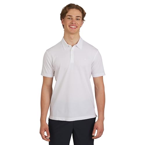 Quiksilver Herren Premium Soft Kurzarm Oxford Poloshirt, Weiss/opulenter Garten, XL von Quiksilver