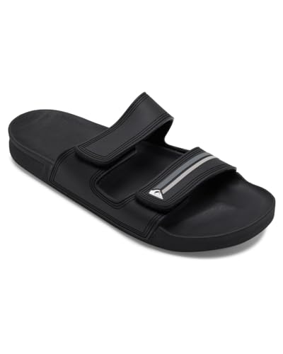 Quiksilver Herren Rivi Slide Adjust II Sandale, Black/Grey/Black, 39 EU von Quiksilver