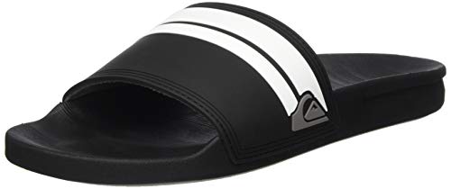 Quiksilver Herren Rivi Slide Peeptoe Sandalen, Schwarz (Black/Black/White Xkkw) von Quiksilver