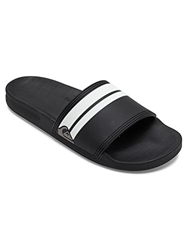 Quiksilver Herren Rivi Slide Sandale,Black Black White 44 EU von Quiksilver