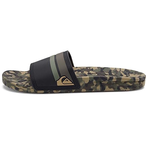 Quiksilver Herren Rivi Slide Sandale,Camouflage / Green 41 EU von Quiksilver