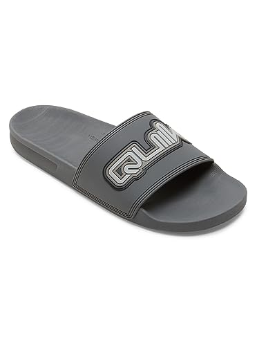 Quiksilver Herren Rivi Wordmark Slide II. Sandale, Grey 1, 47 EU von Quiksilver