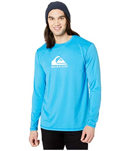 Quiksilver Herren SOLID Streak LS Long Sleeve Rashguard SURF Rash-Guard-Shirt, Blithe, Large von Quiksilver