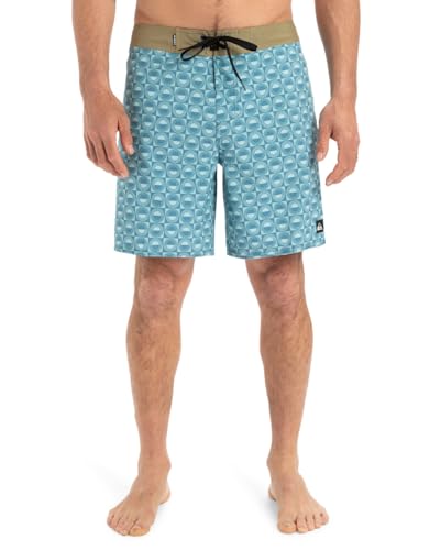 Quiksilver Herren SURFSILK Straight Leg 18 Boardshort, Florever Aquifer-Bgw6, 33W von Quiksilver
