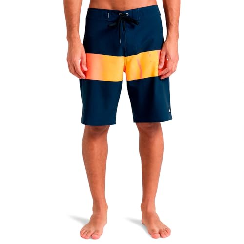 Quiksilver Herren SURFSILK Straight Leg 20 Boardshort, Fiery Coral Bloomfade, 33W von Quiksilver