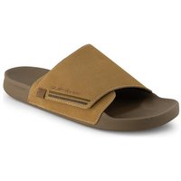 Quiksilver Herren Pantoletten beige Glattleder von Quiksilver