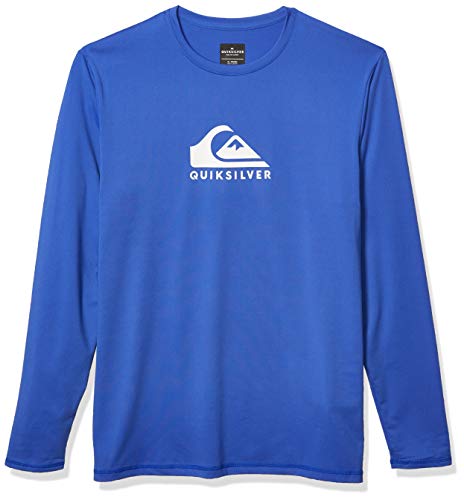 Quiksilver Herren Solid Streak Langarm-Rashguard, LSF 50, Sonnenschutz Rash-Guard-Shirt, Dazzling Blue, XL von Quiksilver