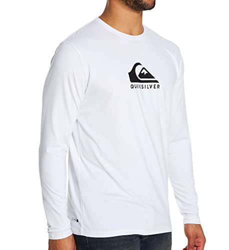 Quiksilver Herren Solid Streak Langarm-Rashguard, LSF 50, Sonnenschutz Rash-Guard-Shirt, Weiß, XXX-Large von Quiksilver