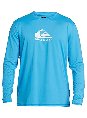 Quiksilver Herren Solid Streak Ls Rashguard Surf Langen Ärmeln Rash-Guard-Shirt, Blithe, Medium von Quiksilver