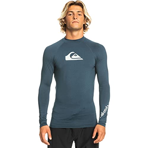 Quiksilver Herren Standard All Time Langarm Rashguard UPF 50 Sonnenschutz Surf Shirt, Marineblauer Blazer Heather, XXL Quiksilver Herren Standard All Time Langarm Rashguard UPF 50 Sonnenschutz Surf Shirt, Marineblauer Blazer Heather, XXL von Quiksilver