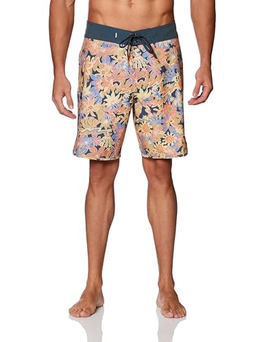 Quiksilver Herren Standard Surfsilk Scallop 19 Boardshort Badehose, Dark Slate, 164 von Quiksilver