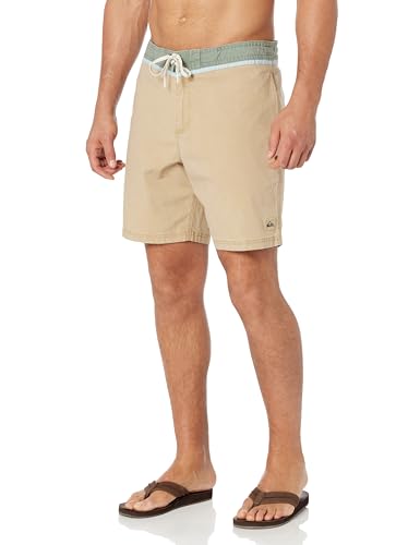 Quiksilver Herren Street Trunk Walk Shorts, Khaki 241, 28 von Quiksilver