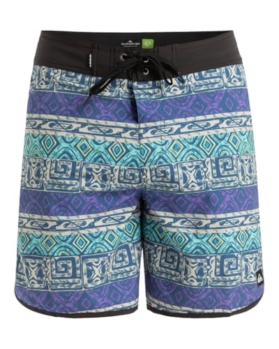 Quiksilver Herren Surfsilk Scallop 18 Boardshorts, Global Heat Dusted Peri – Pmg6, 50 von Quiksilver