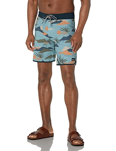 Quiksilver Herren Surfsilk Scallop 19 Badehose Boardshorts, Himmelblau, 8 von Quiksilver