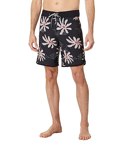 Quiksilver Herren Surfsilk Scallop 19 Boardshorts, Schwarz 233, 164 von Quiksilver