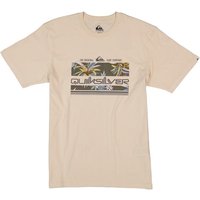 Quiksilver Herren T-Shirt beige Baumwolle von Quiksilver