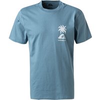 Quiksilver Herren T-Shirt blau Baumwolle von Quiksilver