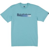 Quiksilver Herren T-Shirt blau Baumwolle von Quiksilver