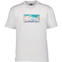 Quiksilver Herren T-Shirt weiß Baumwolle von Quiksilver