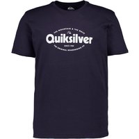 Quiksilver Herren T-Shirt blau Baumwolle von Quiksilver