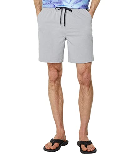 Quiksilver Herren Taxer Heather Amphibian 18 Hybrid Shorts, Schneeregen, Mittel von Quiksilver