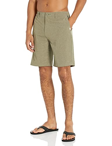 Quiksilver Herren Union Amphibian Hybrid 20 Inch Outseam Water Friendly Lässige Shorts, Kalamata, meliert, 48 von Quiksilver