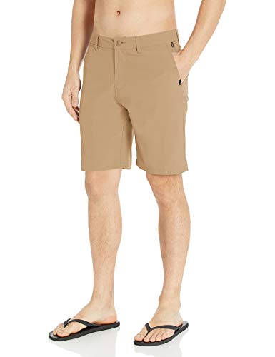 Quiksilver Herren Union Amphibian Hybrid 20 Inch Outseam Water Friendly Lässige Shorts, Plage Solid, 47 von Quiksilver