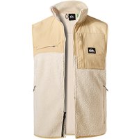 Quiksilver Herren Fleeceweste beige Mikrofaser unifarben von Quiksilver