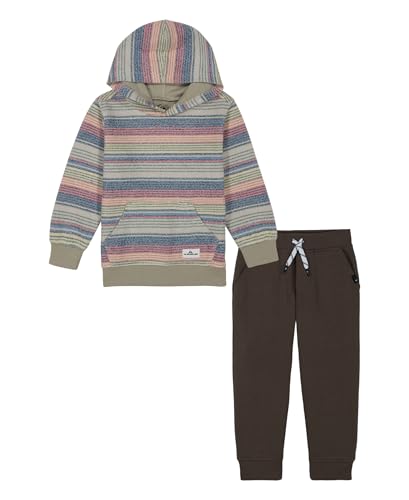 Quiksilver Jungen 2pc Fleece Pant Hosen-Set, Major Braun, 4 Jahre von Quiksilver