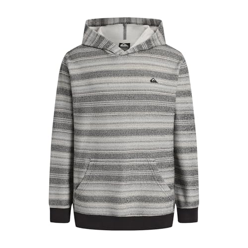 Quiksilver Jungen Pullover Hoodie Sweatshirt, Soft & Comfortable with Front Pocket Kapuzenpullover, Phantom Otway, 14-16 von Quiksilver