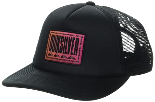 Quiksilver Jungen Slab Scratch Snapback Trucker-Mütze Hut, Schwarz 241, Einheitsgröße von Quiksilver