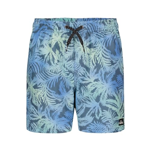 Quiksilver Jungen Volley Swim Trunks with UPF 50+ Sun Protection, Quick Dry Bathing Suit Shorts Badehose, Stormy Seas, 10-12 von Quiksilver