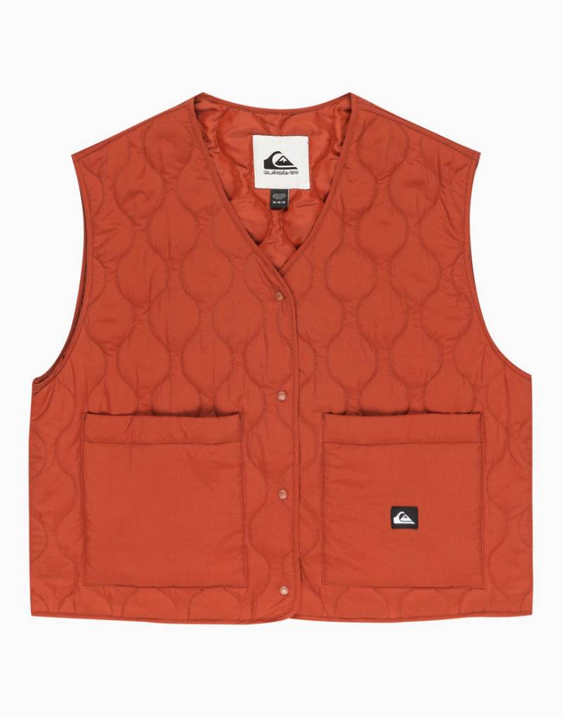 Quiksilver - Kalong - Pufferweste in Henna-Brown von Quiksilver