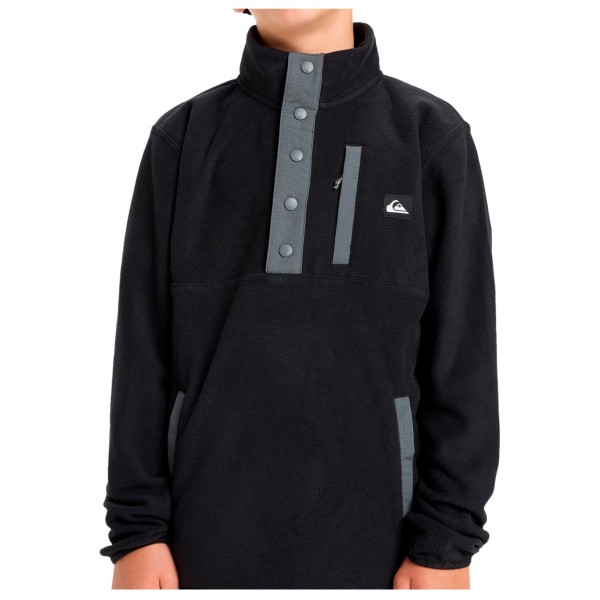 Quiksilver - Kid's No Destination Half Snap - Fleecepullover Gr S - 10 Years schwarz von Quiksilver